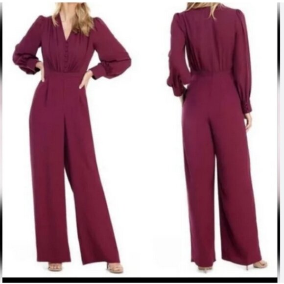 Gal Meets Glam Collection - Jessamyn Red Jumpsuit NWT - Picture 1 of 6